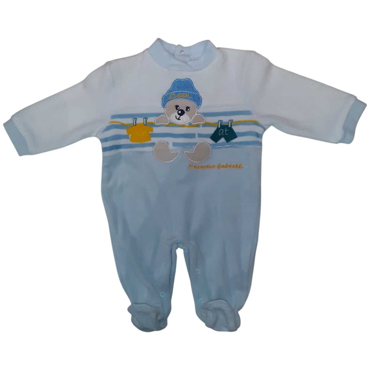 Tutina Neonato In Ciniglia Cielo Nazareno Gabrielli NG - 620 - 8052960229627 - DarSaGiocattoli