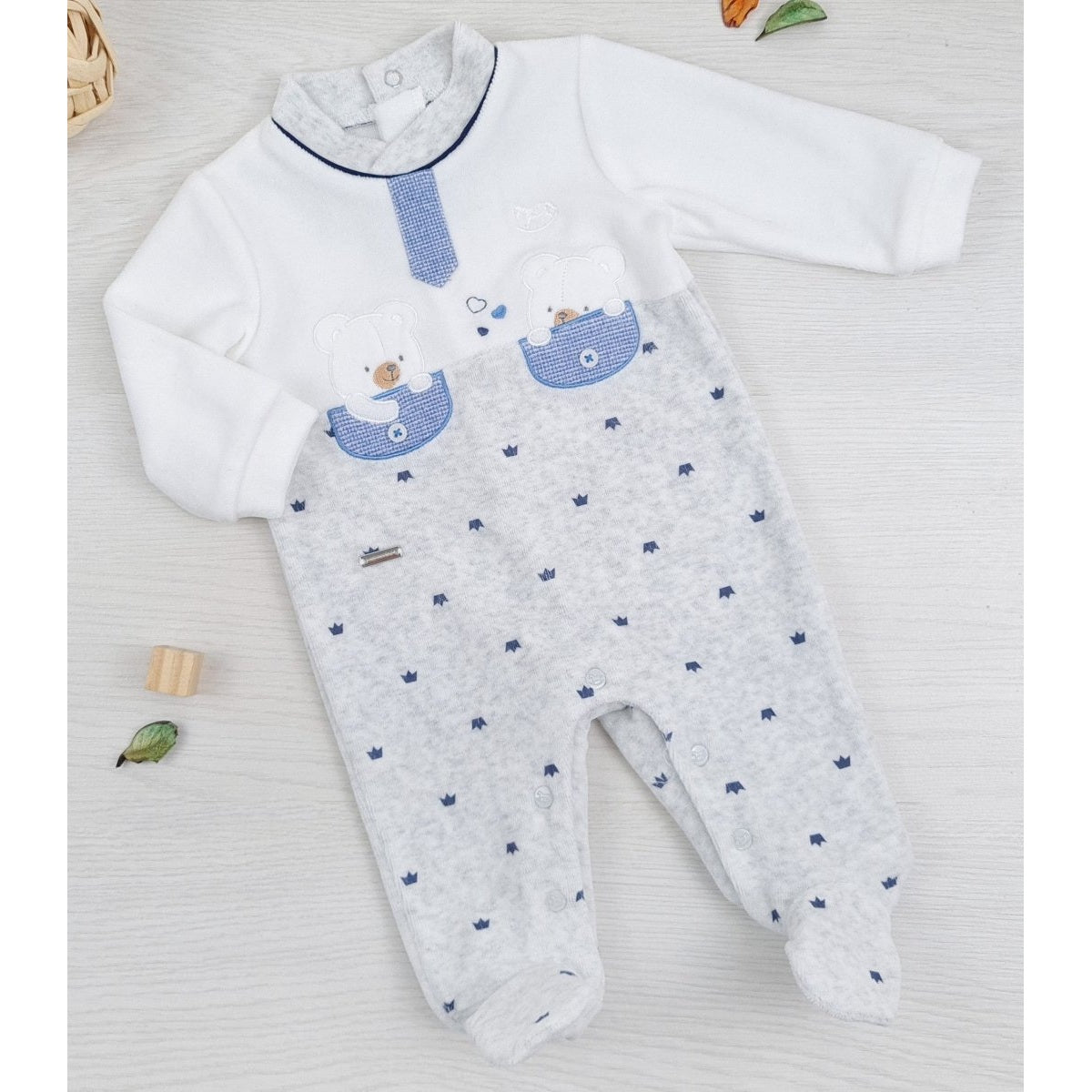 Tutina Neonato In Ciniglia Mio Piccolo 383C - 8033300400661 - DarSaGiocattoli