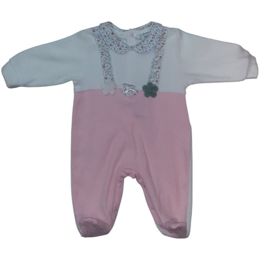 Tutina Neonato In Ciniglia Rosa I Batuffolini - DarSaGiocattoli