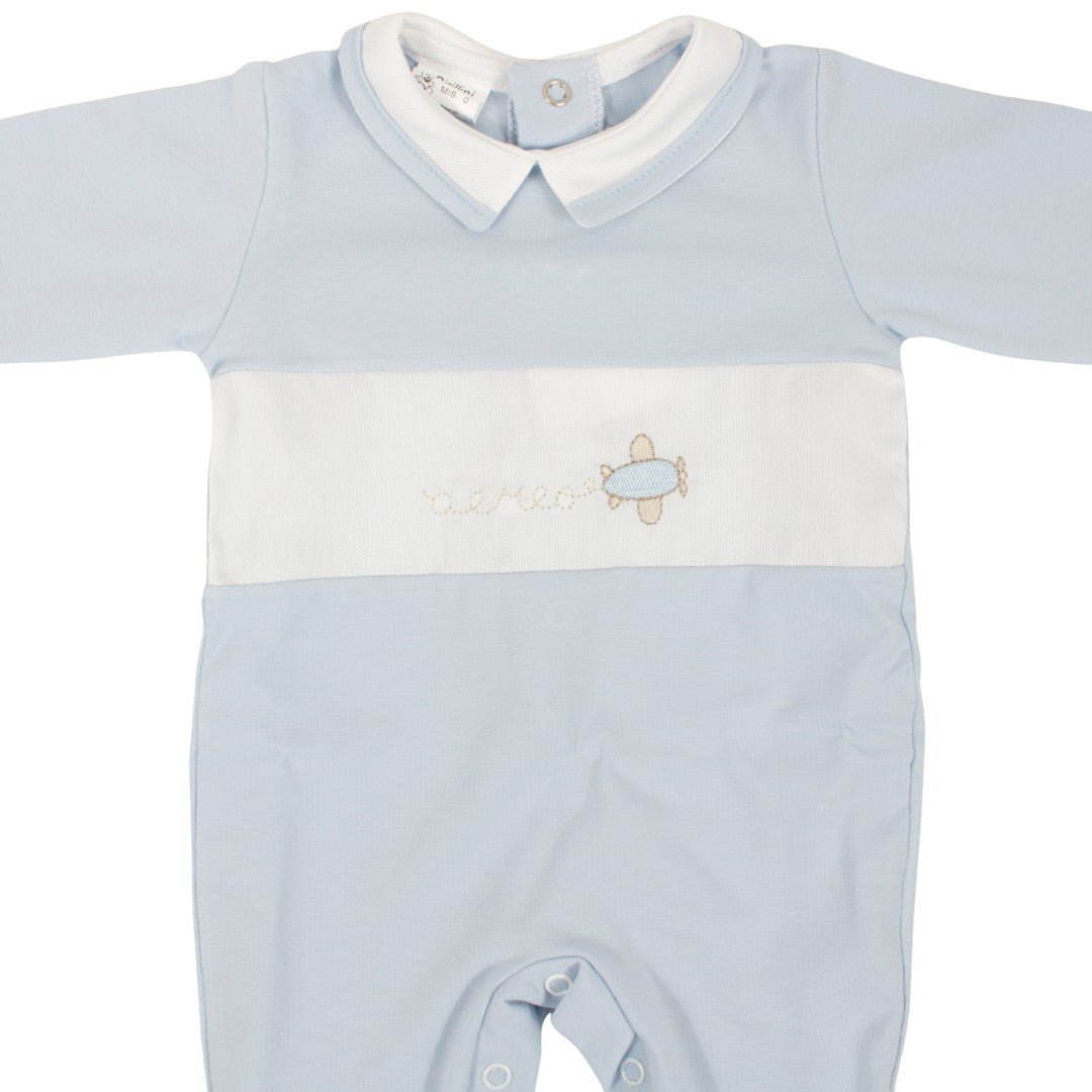 Tutina Neonato In Cotone Celeste Birillini 6387 - 2000000063874 - DarSaGiocattoli