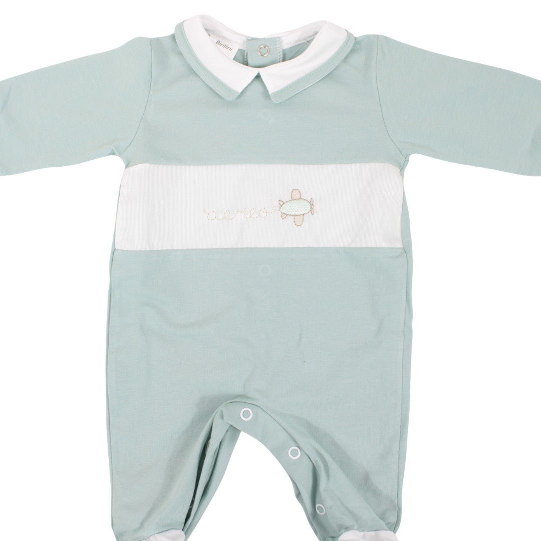 Tutina Neonato In Cotone Celeste Birillini 6387 - 2000000063874 - DarSaGiocattoli