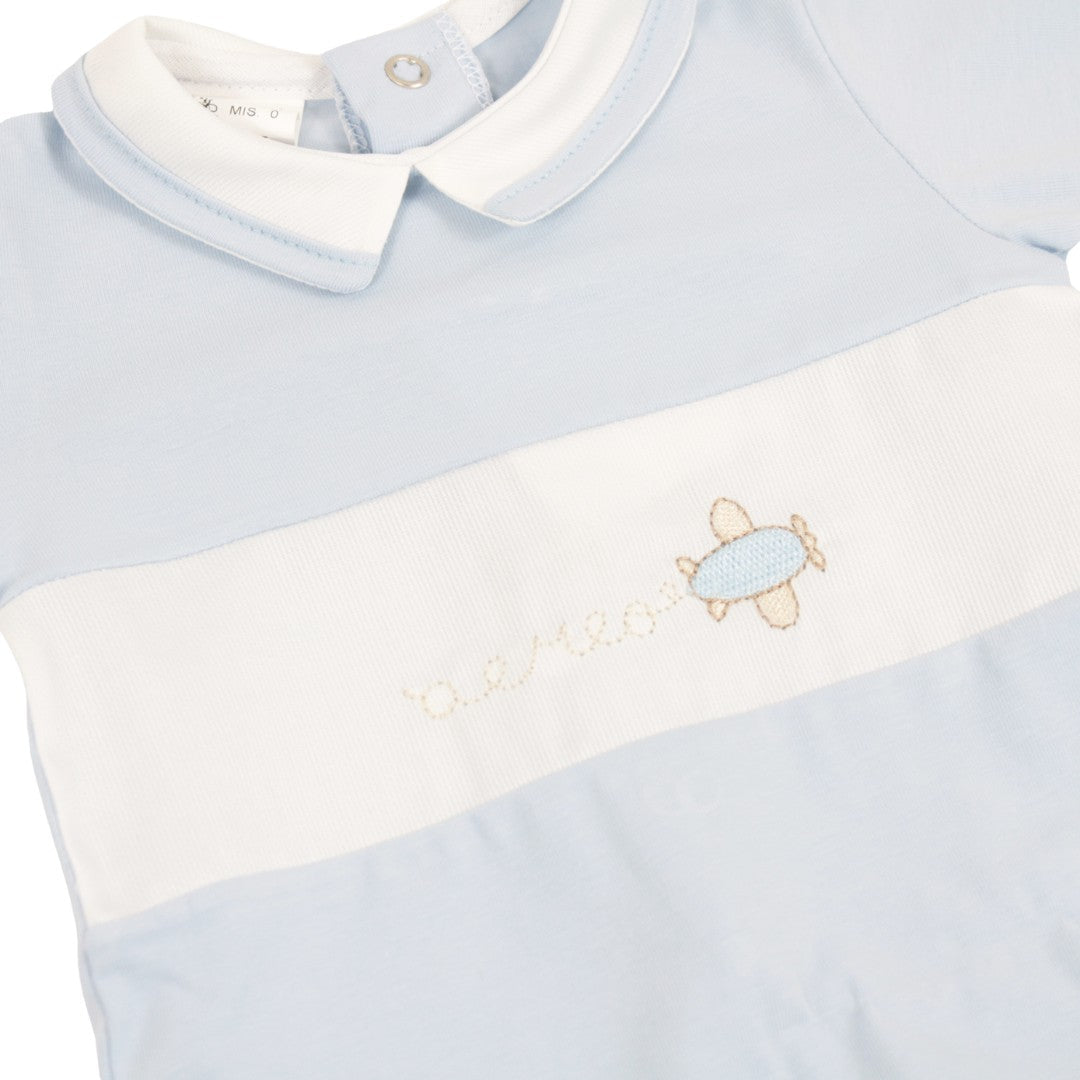 Tutina Neonato In Cotone Celeste Birillini 6387 - 2000000063874 - DarSaGiocattoli