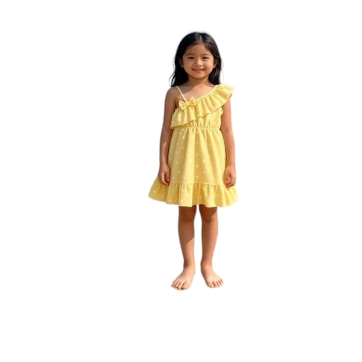 Vestito Bambina Moda Giallo Estivo 4 - 14 Anni Angelina 226B Made in Italy - 0888602404316 - DarSaGiocattoli
