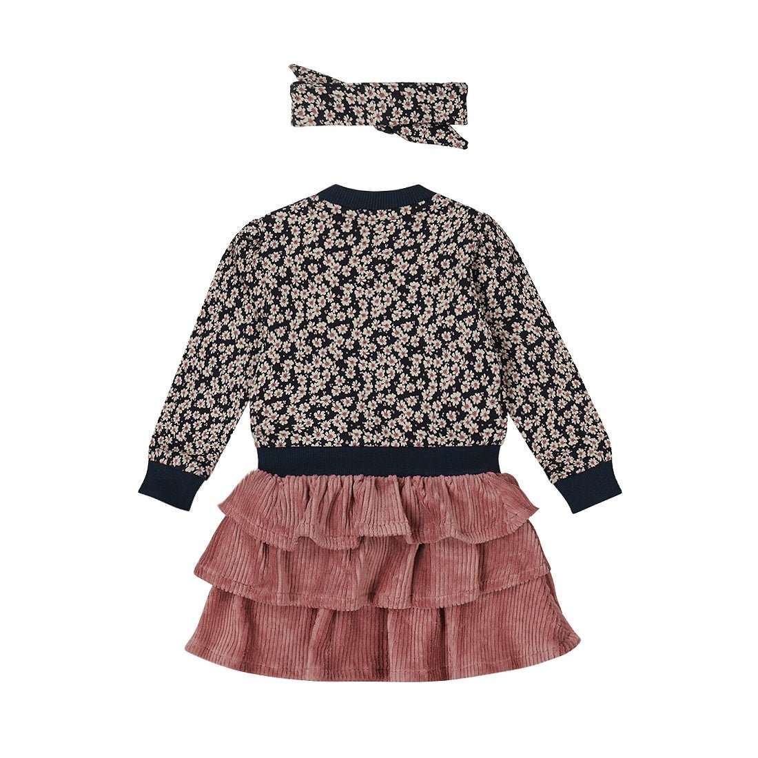 Vestito Neonata Con Maglia, Gonna e Fascia Per Capelli Dirkje O56485 - 8720815508318 - DarSaGiocattoli