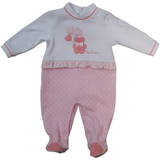 Tutina Neonata Cotone Interlock Rosa Pierre Cardin PCTI577