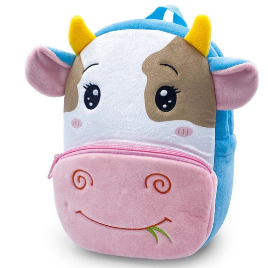 Zaino Asilo Peluche 22X26X8 Mucca Baby Bag Labez 81425 - 8007509113042 - DarSaGiocattoli