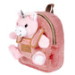 Zaino Bambina Con Unicorno Di Peluche Estraibile 21 cm Perletti 13094 - 8015831130941 - DarSaGiocattoli