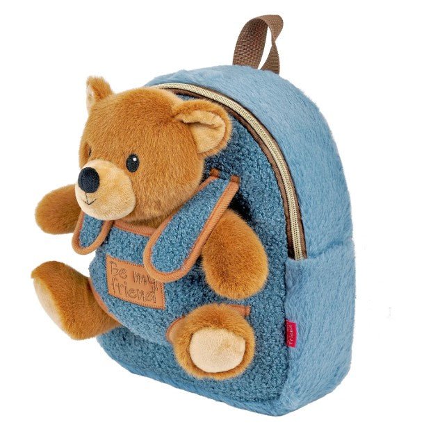 Zaino Bambino Con Orsetto Di Peluche Estraibile 21 cm Perletti 13093 - 8015831130934 - DarSaGiocattoli