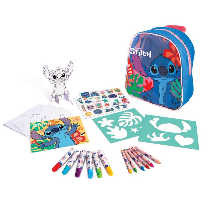 Zaino Disney Stitch Con Colori e Stickers 3+ Anni AS Company 1023 - 68104 - 5203068681043 - DarSaGiocattoli