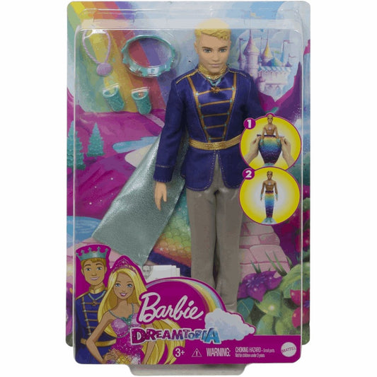 Barbie Dreamtopia -Bambola Ken Biondo 2in1 GTF93 - DarSaGiocattoli
