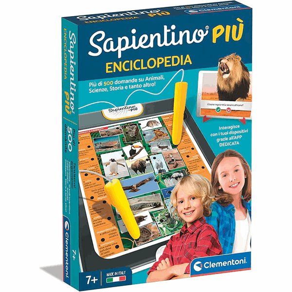 Clementoni Enciclopedia-Gioco elettronico Quiz su Animali - DarSaGiocattoli