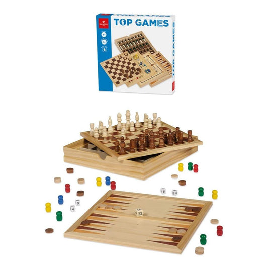 Dal Negro Top Games 30 Dama/Scacchi in legno 822028 - 8001097535606 - DarSaGiocattoli