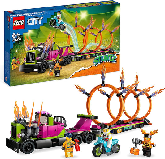 LEGO 60357 City Stuntz Stunt Truck: Sfida dell’Anello di Fuoco - DarSaGiocattoli
