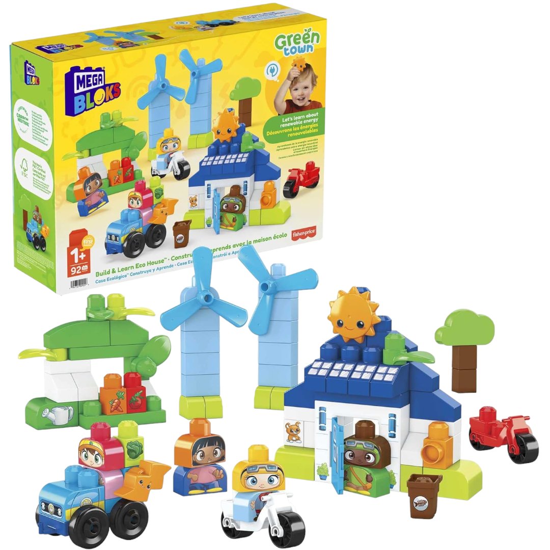 Mega Bloks - Green Town Casetta Eco Amici Bio HCG36 - DarSaGiocattoli