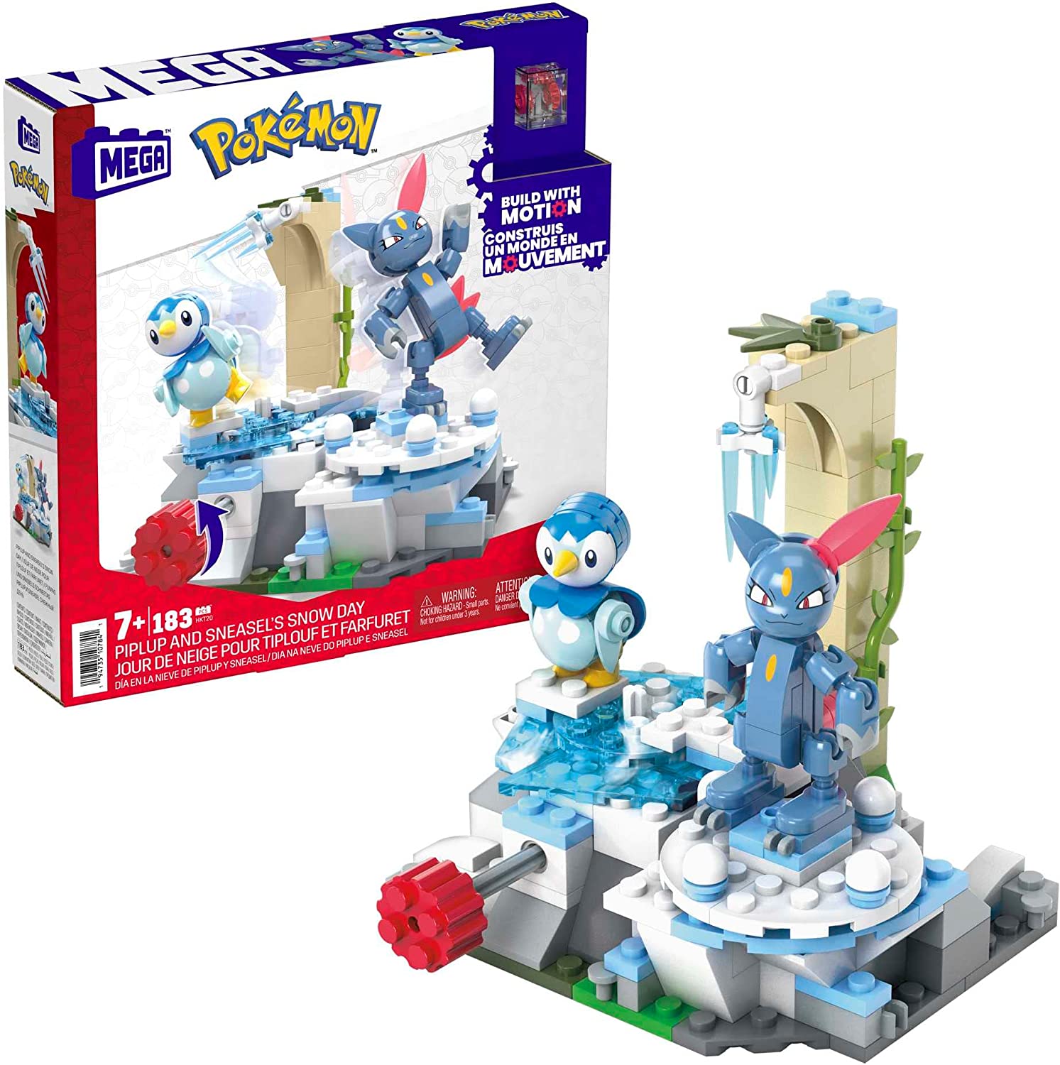 MEGA Pokémon Piplup e Sneasel Divertimento sulla Neve HKT20 - DarSaGiocattoli